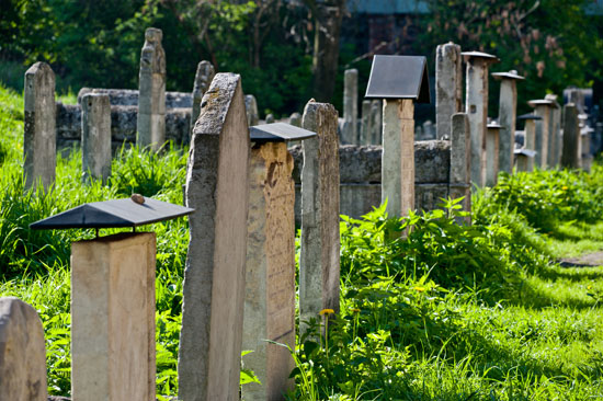 Gravestone rubbings several centuries old are both historically and artistically valuable.